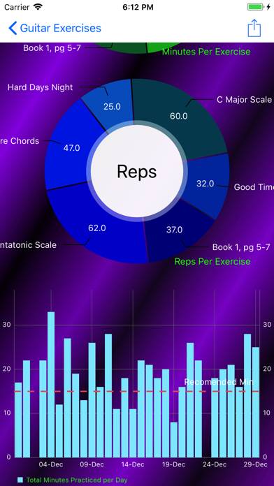 Inspire Music Practice Journal Captura de pantalla de la aplicación #5