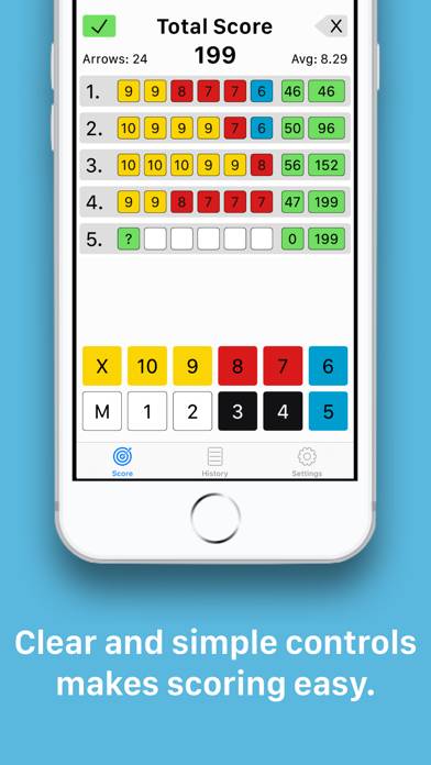 Bullseye Scoring App screenshot