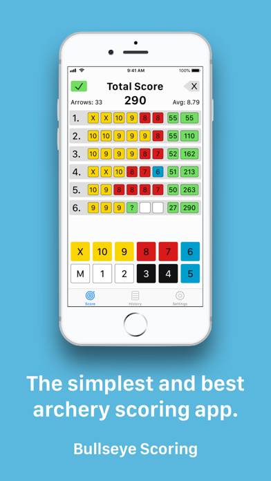 Bullseye Scoring App screenshot