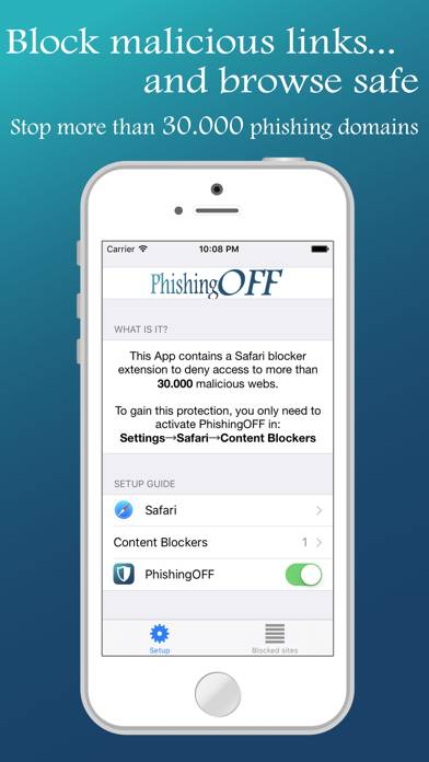 PhishingOFF for Safari Schermata dell'app