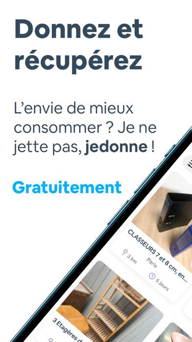 Jedonne.fr, dons et anti-gaspi Capture d'écran de l'application