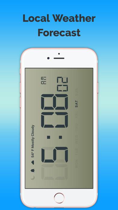 Clock and Local Weather Forecast-Free App screenshot #1