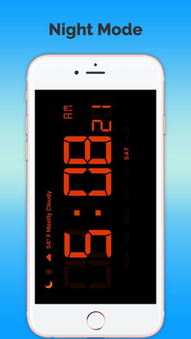 Clock and Local Weather Forecast-Free App screenshot #4