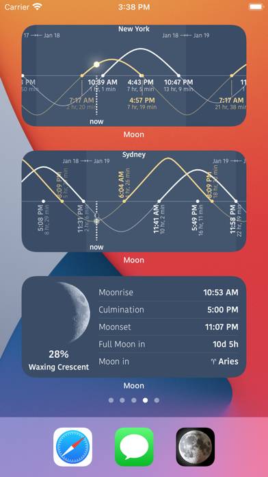Moon Phases and Lunar Calendar Captura de pantalla de la aplicación #6