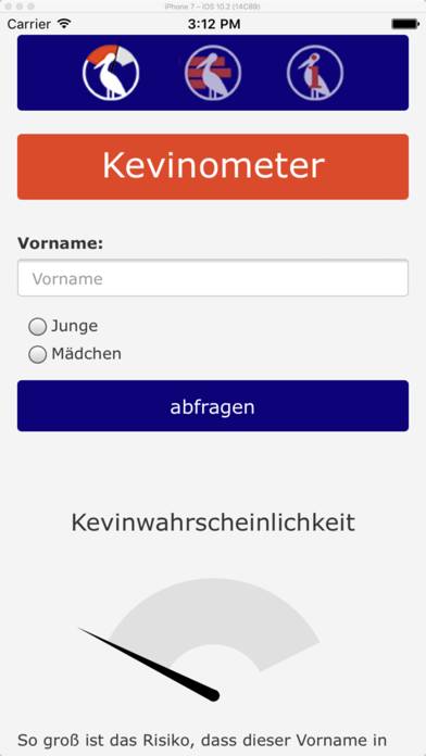 Kevinometer App-Screenshot #1