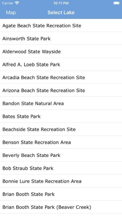 Oregon State Parks & Areas App screenshot