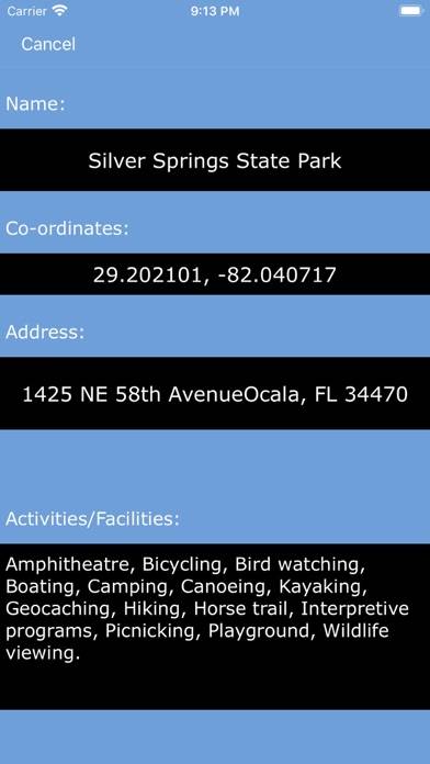 Florida State Parks & Areas App-Screenshot #2