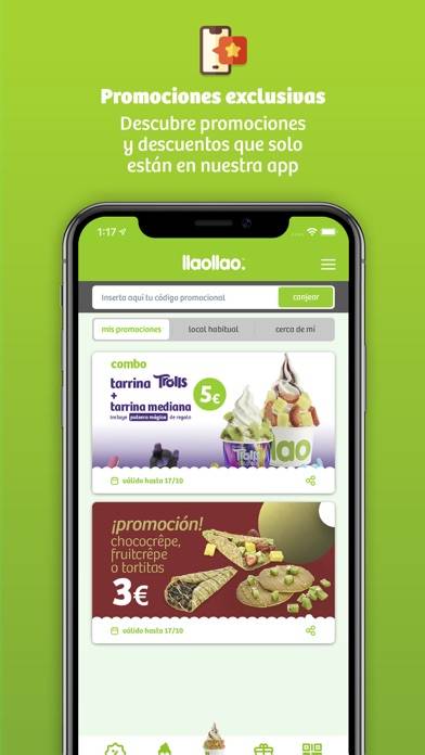 Llaollao yogurt helado-ofertas Captura de pantalla de la aplicación