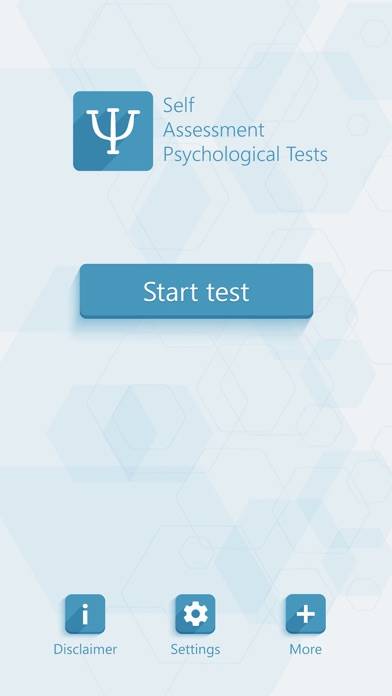 Self Assessment Psychological Tests App screenshot #1
