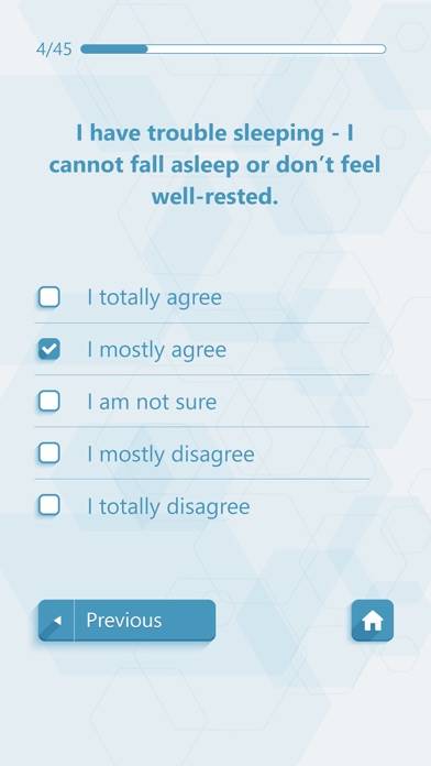 Self Assessment Psychological Tests Captura de pantalla de la aplicación #3