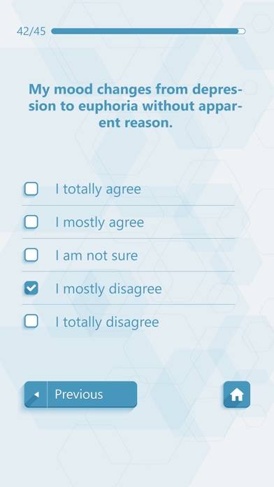 Self Assessment Psychological Tests Captura de pantalla de la aplicación #4