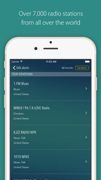 Bedr Pro alarm clock radio App screenshot #2
