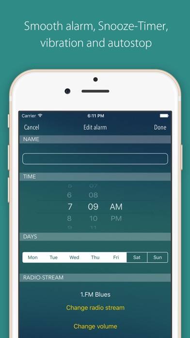 Bedr Pro alarm clock radio App screenshot #3
