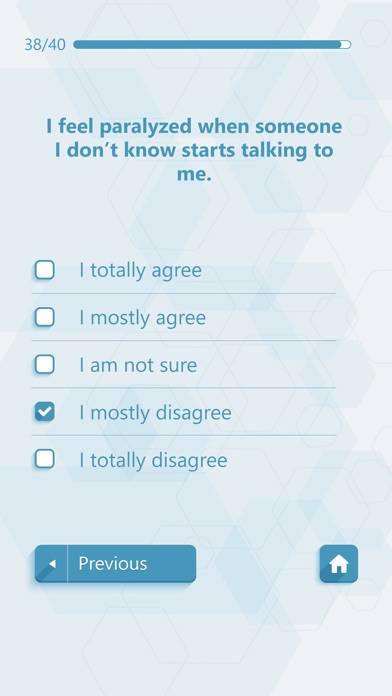 Social Anxiety Test Captura de pantalla de la aplicación #4
