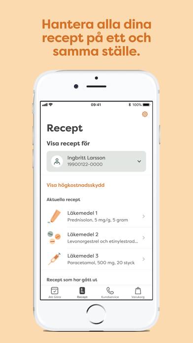 Kronans Apotek – Mina recept App skärmdump #2
