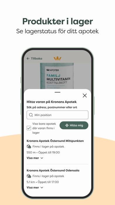 Kronans Apotek – Mina recept App skärmdump