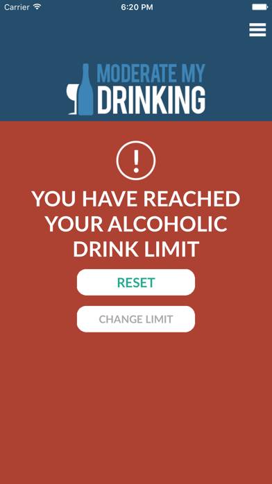 Moderate, Control My Drinking Captura de pantalla de la aplicación #5
