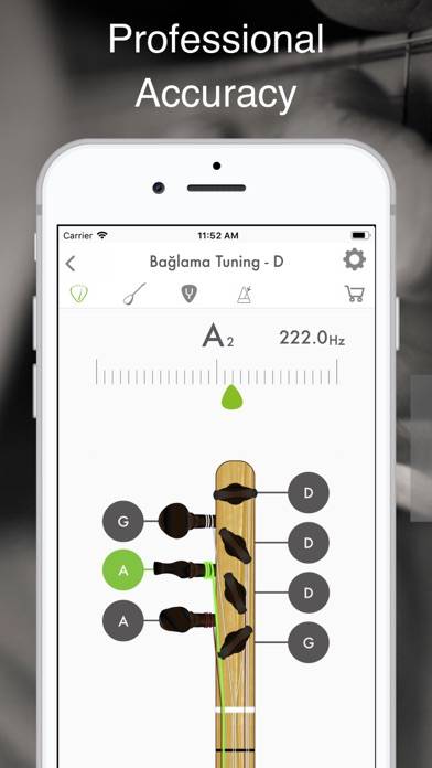 Saz Tuner - Baglama Akort App screenshot