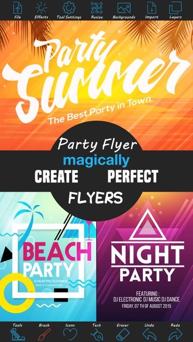 Party Flyer Creator Captura de pantalla de la aplicación #1