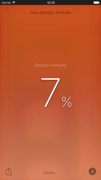 Humidity App screenshot