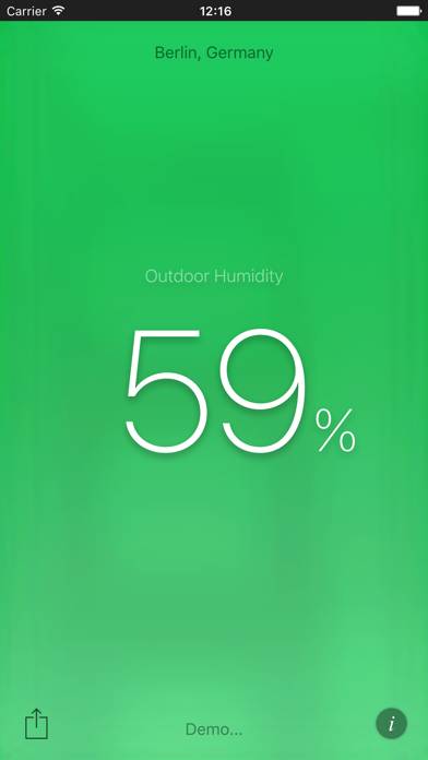 Humidity App Capture d'écran de l'application