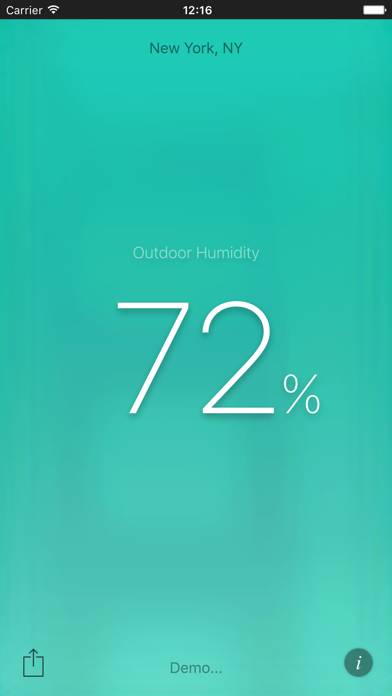 Humidity App Capture d'écran de l'application