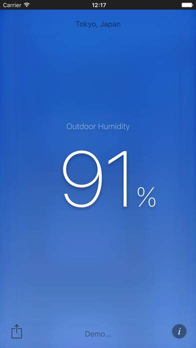 Humidity App Capture d'écran de l'application