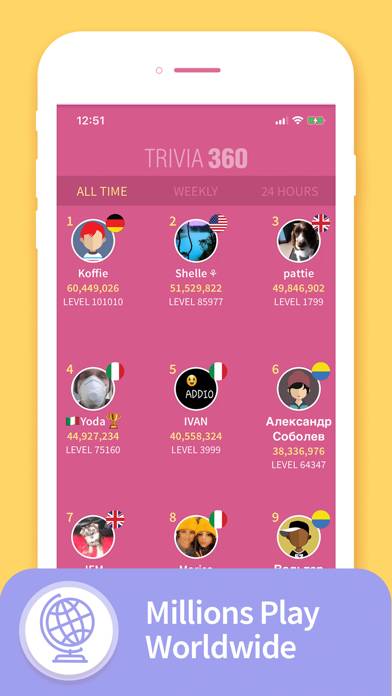 TRIVIA 360: Quiz Game Schermata dell'app #4