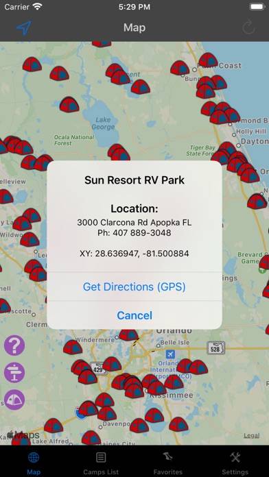 Florida – Camping & RV spots App screenshot #2