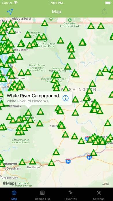 Washington – Camping & RV's App screenshot #1