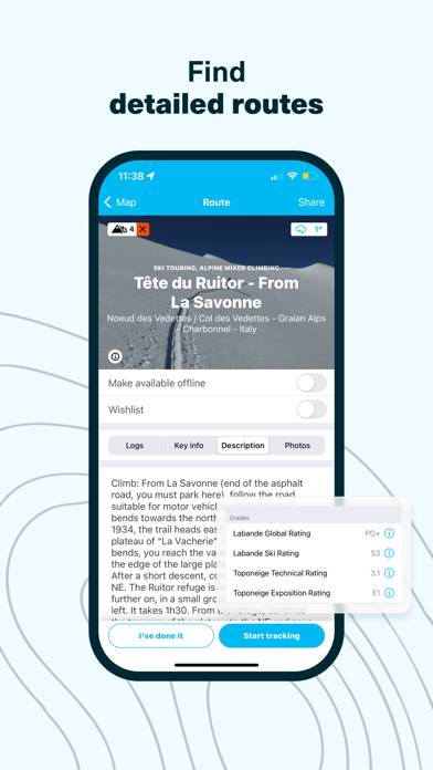 Whympr | Rando, Grimpe, Ski Capture d'écran de l'application