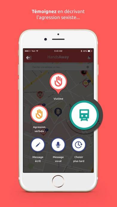 Hands Away Capture d'écran de l'application