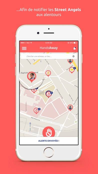 Hands Away Capture d'écran de l'application