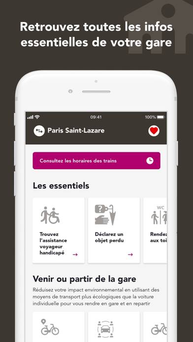 Ma Gare SNCF trains & services Capture d'écran de l'application #3