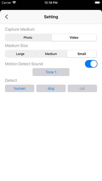 Motion Detector Camera Capture d'écran de l'application
