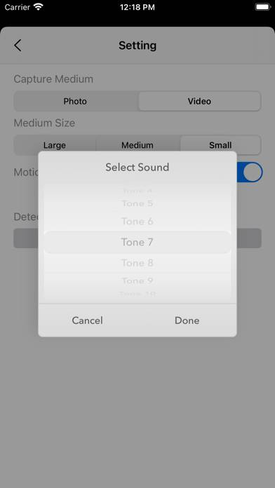 Motion Detector Camera Capture d'écran de l'application