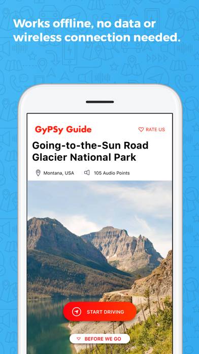 Going to the Sun Road GyPSy App screenshot
