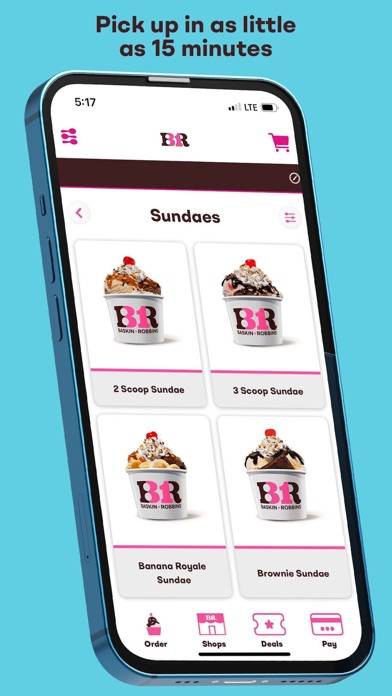 Baskin-Robbins App screenshot