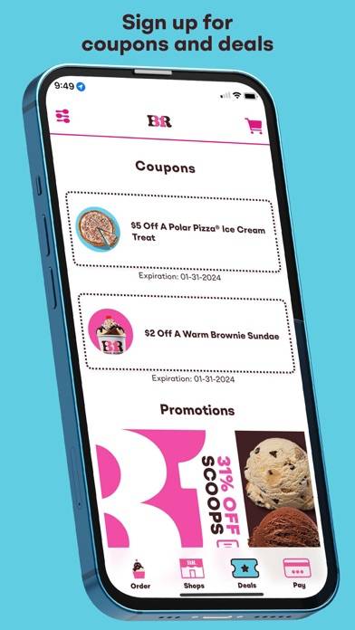 Baskin-Robbins App screenshot