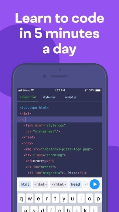 Mimo: Learn Coding/Programming Schermata dell'app #1