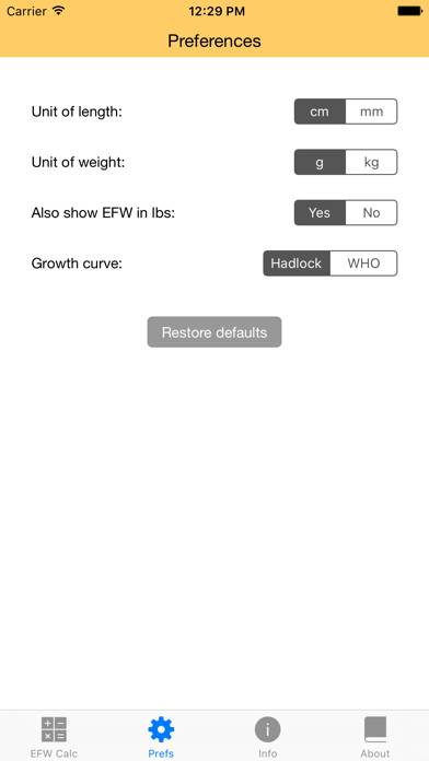 Fetal Weight Calculator Schermata dell'app #3