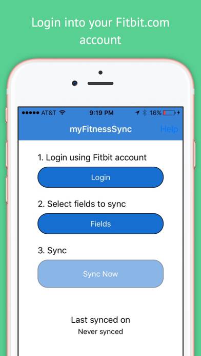 Fitbit to Apple Health Sync App screenshot #1