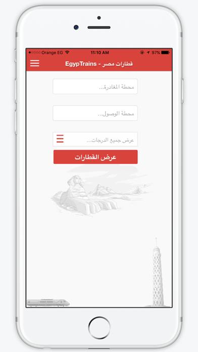 EgypTrains Schermata dell'app #1