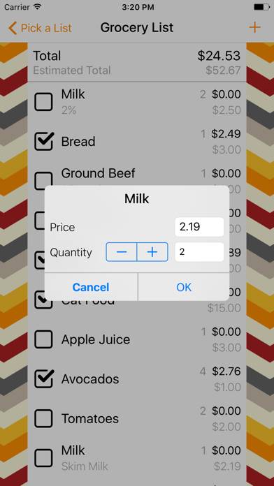 Budget Shopper Schermata dell'app #1
