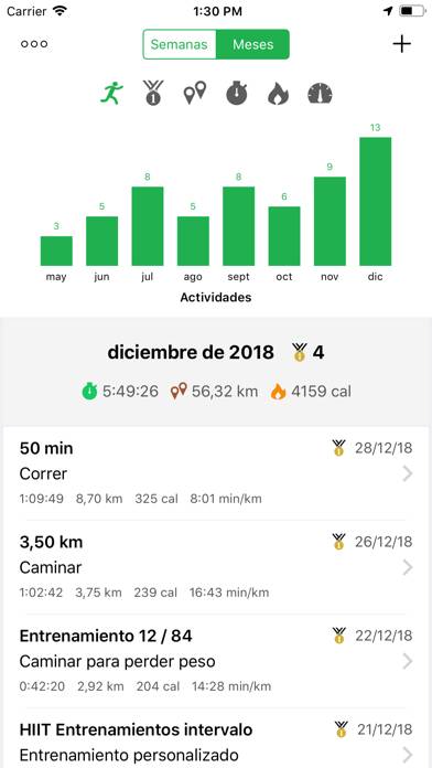 Running Walking Tracker Goals App screenshot