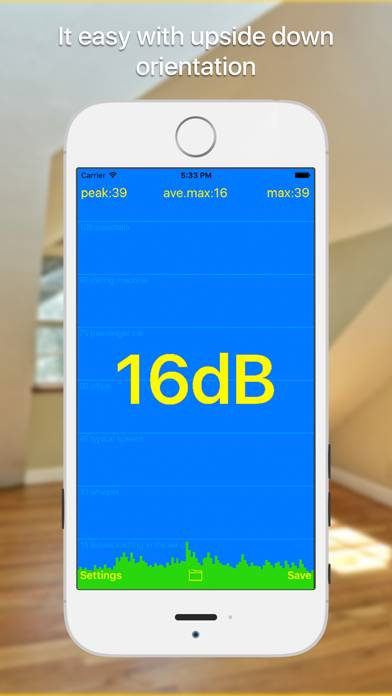dB meter - medición del ruido Bildschirmfoto