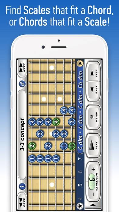 Conceptual Guitar Chord-Scales App-Screenshot #1