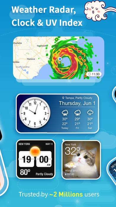 Weather Widget Скриншот приложения #2
