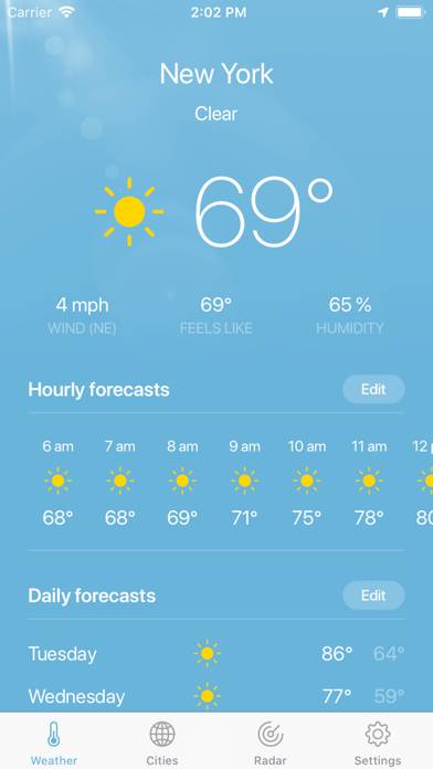 Weather Pro · Schermata dell'app #1