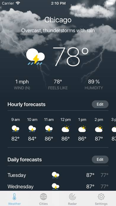 Weather Pro · App skärmdump #2